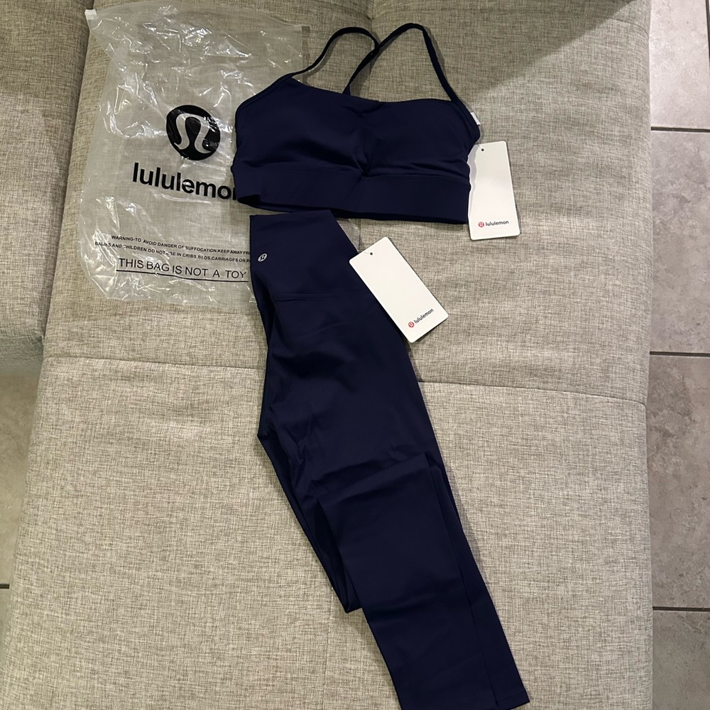lululemon athletica Deep Blue Leggings Set